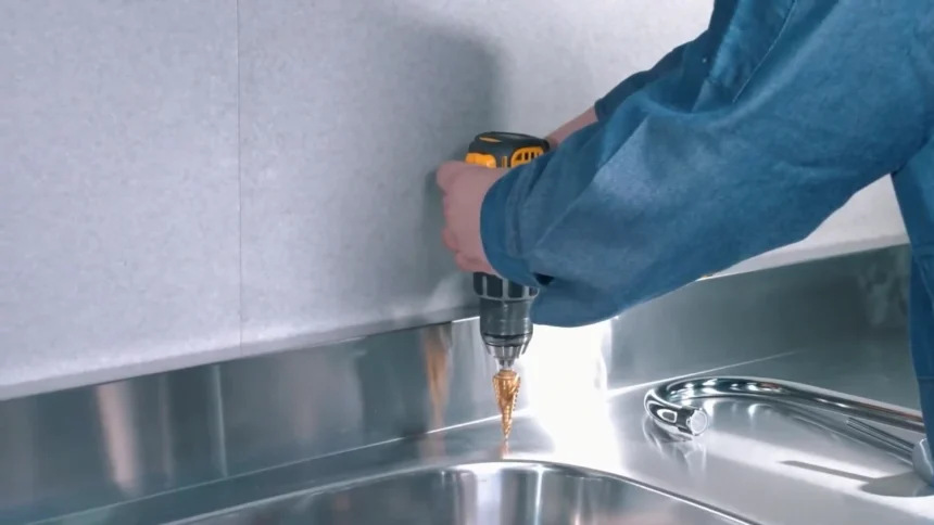 How to Drill a Hole in a Metal Sink