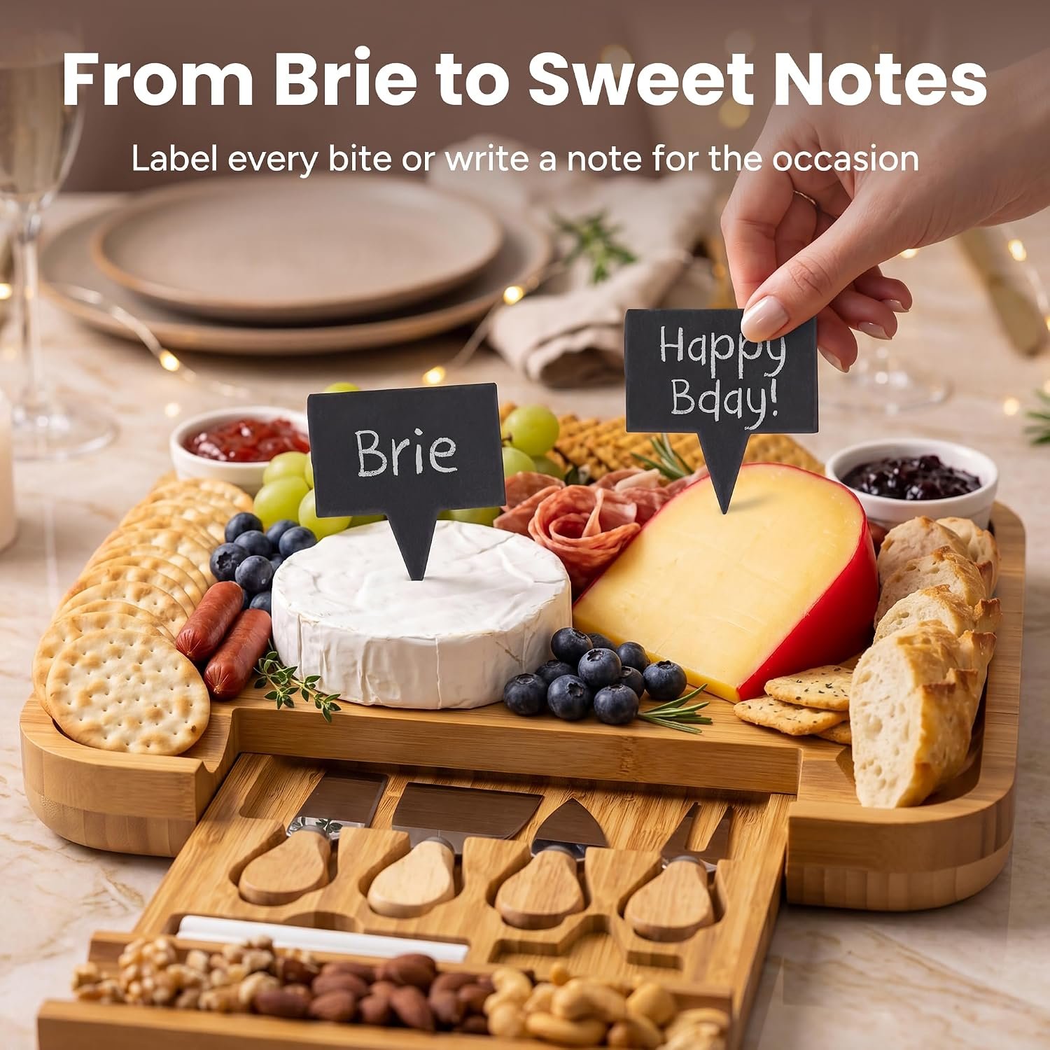 Bamboo Charcuterie Board