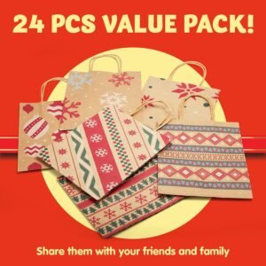 Christmas Kraft Treat Bags