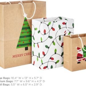 Christmas tree gift bags