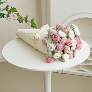 Crochet Flower Throw Blanket