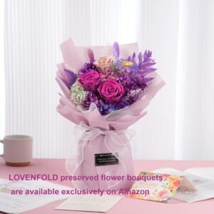 Preserved Purple Roses